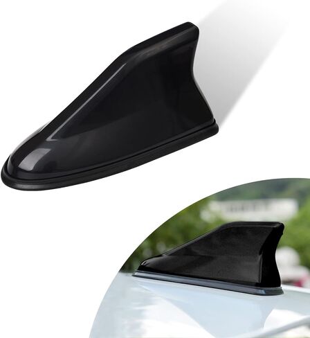 cueclue Pack-1 Shark Fin Antenna Cover for Car, Decorative Top Mounted Dummy Roof Aerial, Vehicle Shark Fin Shape Cover Universal for Most Sedan, SUV, Van (Black) in Kuwait