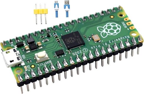 Adeept Raspberry Pi Pico Microcontroller Board with Pre-Soldered Header, Based on Raspberry Pi RP2040, Pico Starter Kit with Breadboard, Acrylic Protective Case and Jumper Wires in Saudi Arabia