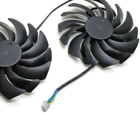 2 Packs New Computer PC Graphics Card Fans 25dBA 0010B12HH 0.40A for MSI 08060 580 in Kuwait