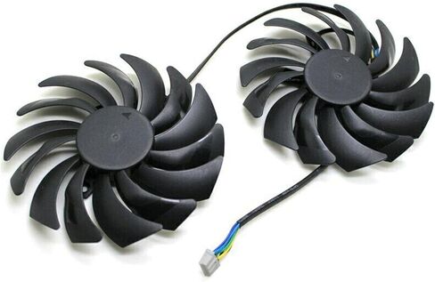 2 Packs New Computer PC Graphics Card Fans 25dBA 0010B12HH 0.40A for MSI 08060 580 in Kuwait