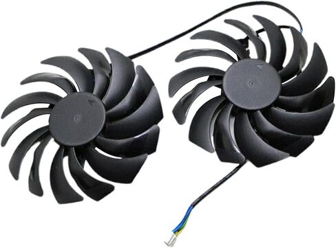 2 Packs New Computer PC Graphics Card Fans 25dBA 0010B12HH 0.40A for MSI 08060 580 in Kuwait