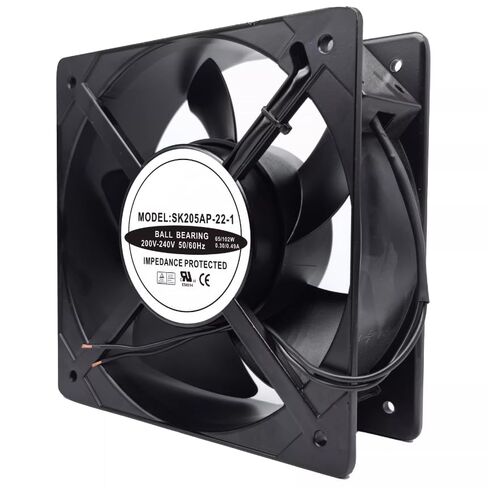 SK205AP-22-1 تيار متردد 200/240 فولت 0.30/0.49 أمبير 65/102 وات 205 × 205 × 72 مم مروحة تبريد بسلكين in Kuwait