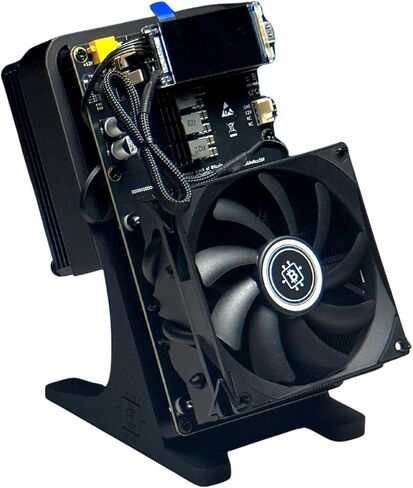 Home Bitcoin Miner NerdQaxe++ 6TH/s 100W with Upgraded BM1370 ASIC Chips Plug and Play with 2.4G WiFi Dual-Fan Quiet Operation for Efficient Crypto Miner Bitcoin Miner for Beginners in Kuwait