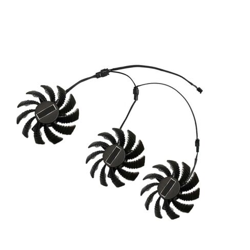 OUNONA Gpu Fan 75mm بديلة لتبريد بطاقة الرسومات، مبرد هواء لبطاقة الفيديو متوافق مع Pld08010s12h، جزء وحدة معالجة الرسومات للكمبيوتر لتبريد أجهزة الكمبيوتر المكتبية in Kuwait