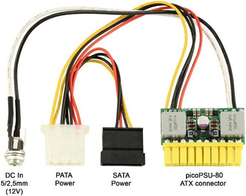 PicoPSU-80 + 60W Adapter ATX/Mini-ATX Silent PC Complete Power Kit Cyncronix Rating in Kuwait