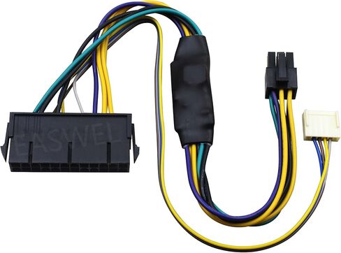 Generic ملون 24-Pin ATX إلى 6-Pin PCI-E PSU مهائي كابلات الطاقة لبيئات خادم HP Elite 8100/8200/8300/800G1 in Kuwait