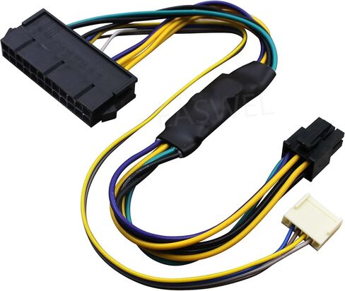 Generic ملون 24-Pin ATX إلى 6-Pin PCI-E PSU مهائي كابلات الطاقة لبيئات خادم HP Elite 8100/8200/8300/800G1 in Kuwait