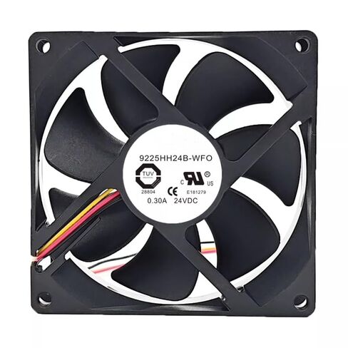 9225HH24B-WFO DC 24V 0.30A 92x92x25mm مروحة تبريد 3 أسلاك in Kuwait