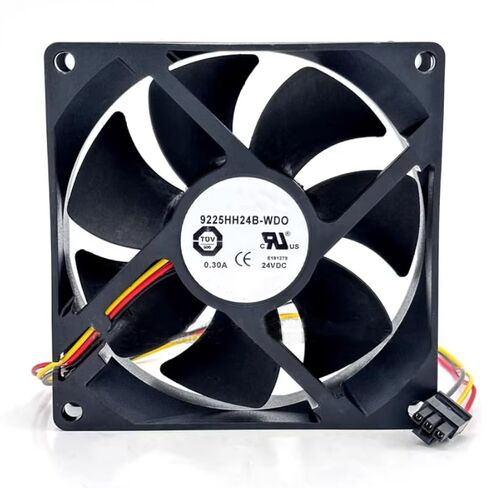 9225HH24B-WDO DC 24V 0.30A 92x92x25mm مروحة تبريد 3 أسلاك in Kuwait