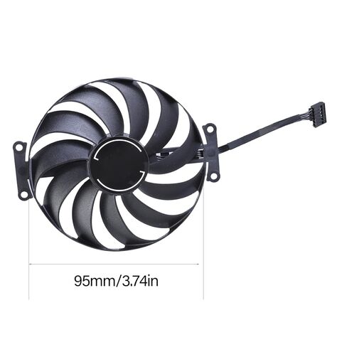 1PC 95mm Graphics Card Cooling VGA Fan FDC10U12D9-C 6Pin 12V Coolers Fan for GTX1650 PHGTX1650-O4GD6-P in Kuwait