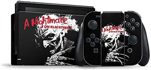 Skinit Decal Gaming Skin Compatible with Nintendo Switch Bundle - Officially Licensed Nightmare on Elm Street Freddy Krueger Design in Saudi Arabia