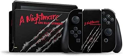 Skinit Decal Gaming Skin Compatible with Nintendo Switch Bundle - Officially Licensed Nightmare on Elm Street Freddy Krueger Design in Saudi Arabia