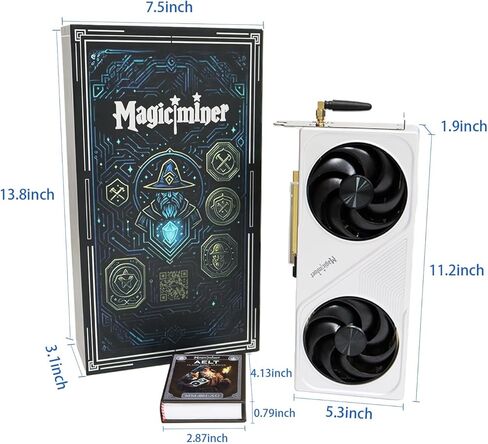 Magicminer BG02 ASIC Miner – 7TH/s SHA-256, 150W Low Power, Silent WiFi BTC/BCH Mining Machine for Home & Office, Plug-and-Play Setup for Crypto Mining Beginners & Enthusiasts in Kuwait
