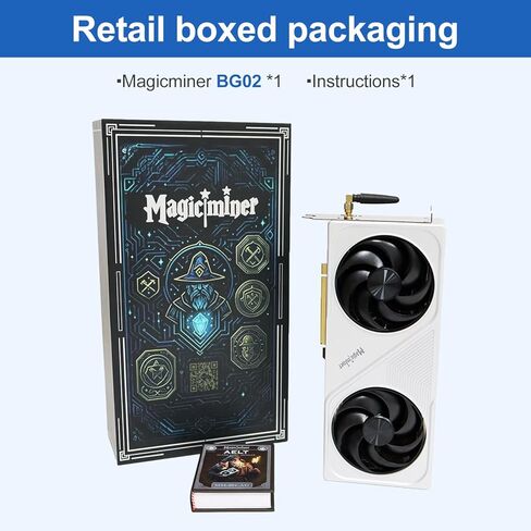 Magicminer BG02 ASIC Miner – 7TH/s SHA-256, 150W Low Power, Silent WiFi BTC/BCH Mining Machine for Home & Office, Plug-and-Play Setup for Crypto Mining Beginners & Enthusiasts in Kuwait