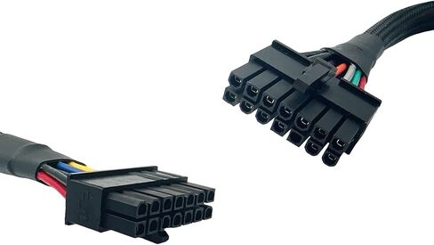 24 دبوس إلى 14 دبوس كابل إمداد الطاقة مع الأكمام ATX PSU الرئيسية سلك محول الطاقة مضفر كابل ل IBM A75 B75 Q75 Q77 32 سنتيمتر/12.5 بوصة in Kuwait