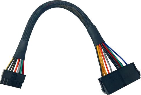 24 دبوس إلى 14 دبوس كابل إمداد الطاقة مع الأكمام ATX PSU الرئيسية سلك محول الطاقة مضفر كابل ل IBM A75 B75 Q75 Q77 32 سنتيمتر/12.5 بوصة in Kuwait