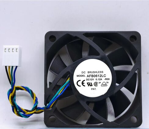 AFB0612LC DC 12V 0.12A 60x60x13mm مروحة تبريد 4 أسلاك in Kuwait