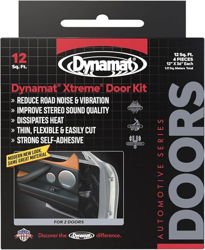 Dynamat 10455 18 بوصة × 32 بوصة × 0.067 بوصة سميك ذاتي اللصق مع حزمة كبيرة الحجم، (9 ورقات)، أسود in Saudi Arabia