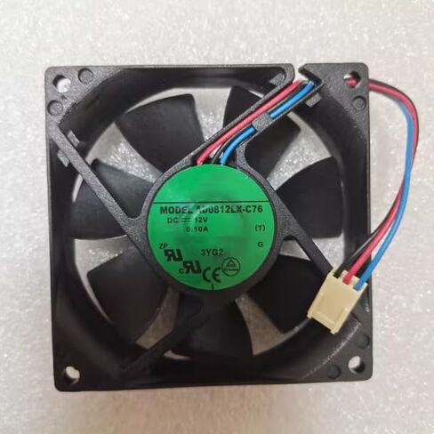AD0812LX-C76 DC12V 0.10A 80x80x20mm مروحة تبريد 3 أسلاك in Kuwait