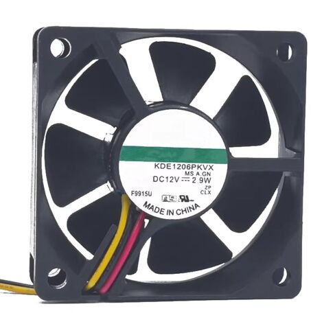 KDE1206PKVX DC 12V 2.9W 60x60x20mm مروحة تبريد 3 أسلاك in Kuwait