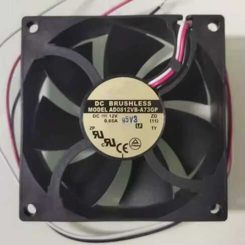 AD0812VB-A73GP DC 12V 0.65A 80x80x25mm 3-Wire Cooling Fan in Kuwait