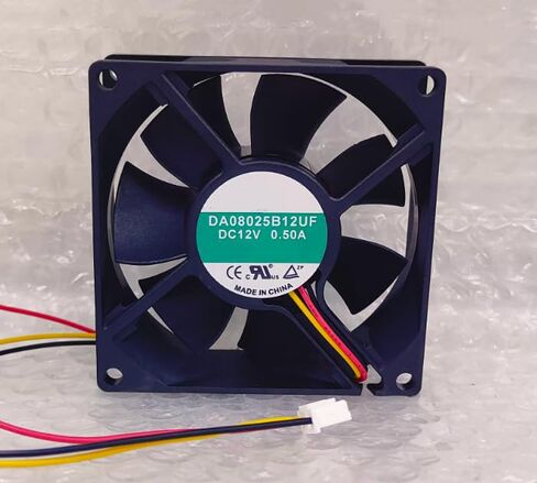 DA08025B12UF DC 12V 0.50A 80x80x25mm 3-Wire Cooling Fan in Kuwait