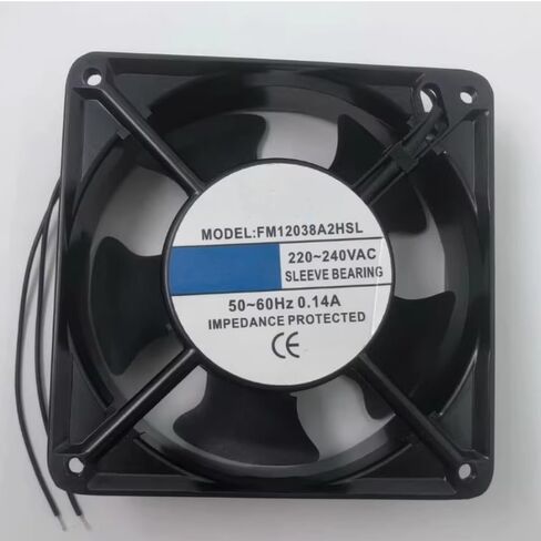 FM12038A2HSL AC 220/240V 0.14A 50/60Hz 120x120x38mm 2-Wire Cooling Fan in Kuwait