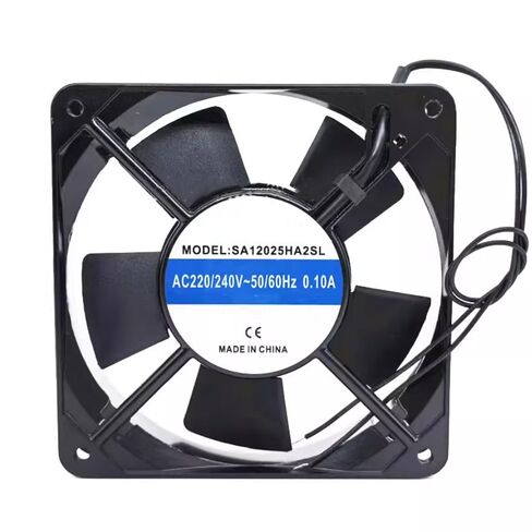 SA12025HA2SL AC 220/240V 0.10A 50/60 هرتز 120x120x25mm مروحة تبريد بسلكين in Kuwait