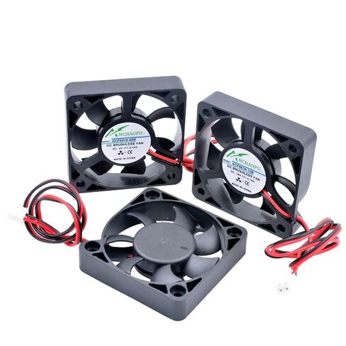 ACP5010 5 سم 50 مم مروحة 50 × 50 × 10 مم DC5V 12 فولت 24 فولت 2 دبوس مروحة تبريد مناسبة لشاحن إمداد الطاقة العاكس للهيكل الصغير (5 فولت 2 محامل كروية) in Kuwait
