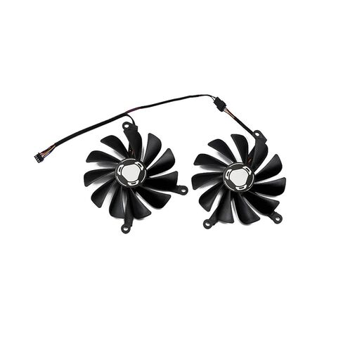 مروحة تبريد FDC10U12S9-C CF1010U12S GPU متوافقة مع بطاقة الفيديو XFX Radeon RX5700 5700 XT Thicc II Ultra in Kuwait