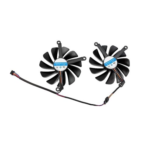 مروحة تبريد FDC10U12S9-C CF1010U12S GPU متوافقة مع بطاقة الفيديو XFX Radeon RX5700 5700 XT Thicc II Ultra in Kuwait