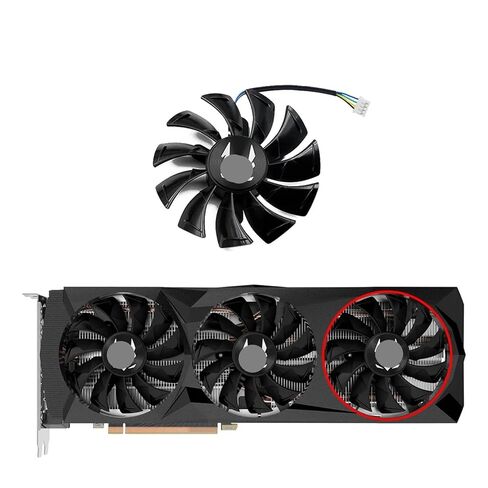 مروحة تبريد بطاقة الرسومات GA92S2U مقاس 87 مم متوافقة مع ZOTAC Gaming GeForce RTX 2080 2070 2080Ti AMP Extreme (AB-Fan) in Kuwait