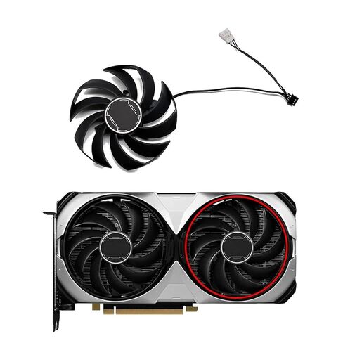 95MM PLD10010S12HH GPU Fan Compatible for MSI Games GeForce RTX 4070 4070Ti Super Ventus 2X Graphics Card(B-Fan) in Saudi Arabia