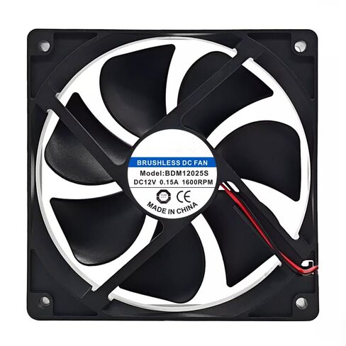 BDM12025S DC 12V 0.15A 120x120x25mm 2-Wire Cooling Fan in Kuwait