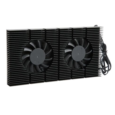لوحة خلفية SUNGOOYUE GPU، مبرد ذاكرة من سبائك الألومنيوم مع تصنيع CNC أسود بأكسيد وتصميم مروحة مزدوجة، لبطاقات الرسومات RTX 3090 3080 3070 in Kuwait
