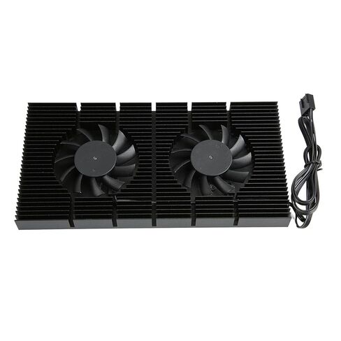 لوحة خلفية SUNGOOYUE GPU، مبرد ذاكرة من سبائك الألومنيوم مع تصنيع CNC أسود بأكسيد وتصميم مروحة مزدوجة، لبطاقات الرسومات RTX 3090 3080 3070 in Kuwait