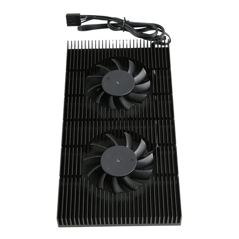 لوحة خلفية SUNGOOYUE GPU، مبرد ذاكرة من سبائك الألومنيوم مع تصنيع CNC أسود بأكسيد وتصميم مروحة مزدوجة، لبطاقات الرسومات RTX 3090 3080 3070 in Kuwait