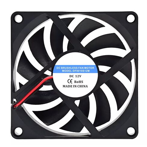 DF8010S12M DC 12V 80x80x10mm 2-Wire Cooling Fan in Kuwait