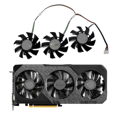 3 قطعة 75 مللي متر FD8015U12D Gpu مروحة تبريد متوافقة ل ASUS GTX 1660Ti 1660 Super RX5700 XT TUF X3 OC بطاقة الرسومات in Kuwait