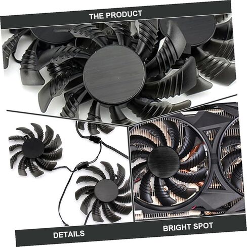 ULTECHNOVO Gpu Cooling Fan 75mm for Graphics Card Pld08010s12h, Video Card Air Cooler Replacement, Computer Accessory for Internal Gpu Cooling in Desktop Pcs in Kuwait