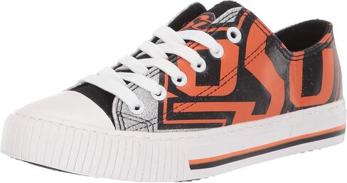 FOCO LSU Tigers NCAA Womens Glitter Low Top Canvas Shoes - 6 in Kuwait