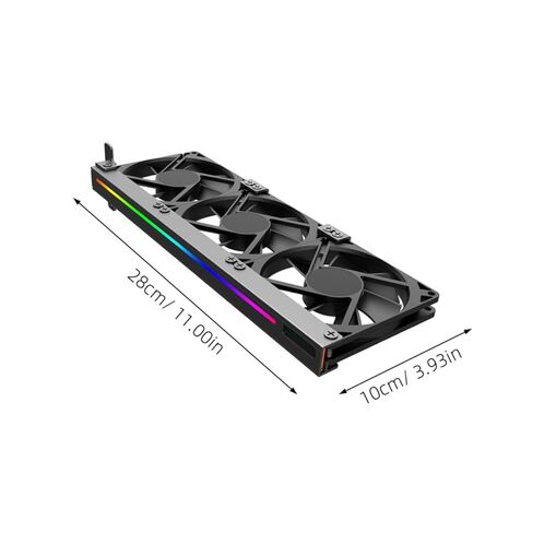 PRETYZOOM Graphics Card Cooling Fan 3-pin Silent Argb Gpu Fan Cooler for Desktop Computer Video Adapter Radiator Compatible with 5v Pci Auxiliary Cooling in Kuwait