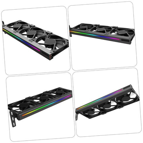 PRETYZOOM Graphics Card Cooling Fan 3-pin Silent Argb Gpu Fan Cooler for Desktop Computer Video Adapter Radiator Compatible with 5v Pci Auxiliary Cooling in Kuwait