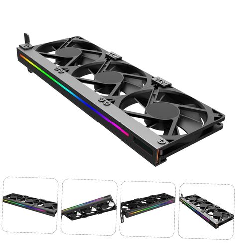 PRETYZOOM Graphics Card Cooling Fan 3-pin Silent Argb Gpu Fan Cooler for Desktop Computer Video Adapter Radiator Compatible with 5v Pci Auxiliary Cooling in Kuwait