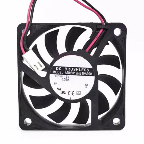 AD06012HB10A000 DC 12V 0.26A 60x60x10mm 2-Wire Cooling Fan in Kuwait