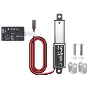 مشغل خط خطي مصغرة Justech 12V ، 5.28 رطل/24n-1.2 بوصة/30 مم من مشغل الحركة الخطية مع IP54 مقاوم للماء وتثبيت لأقواس الباب الكهربائي السرير RV سفن الآلات الصناعية in Saudi Arabia