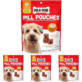 Milk-Bone Pill Pouches Dog Treats, Hickory Smoked Bacon Flavor, 6 Ounce (Pack of 5) in Kuwait