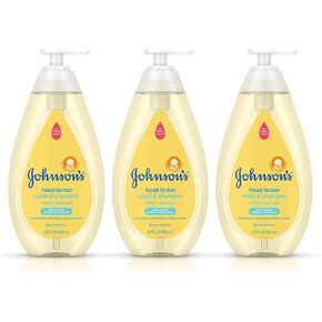 Johnson's Baby Body Moisture Wash for Gentle Baby Skin Care, Sulfate-Free, Tear-Free, Hypoallergenic Baby Wash, 27.1 fl. oz in Saudi Arabia