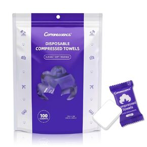 Compressed Towel Tablets，Disposable Face Compressed Towel, Compressed Hand Wipe, Camping Towel, Portable Compressed Coin Tissue for Travel/Home/Outdoor Activities 30PCS in Kuwait