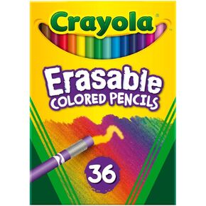 Crayola Erasable Colored Pencils, 36 Count, Art Tools, Stocking Stuffers, Gifts, Ages 4, 5, 6, 7 in Kuwait